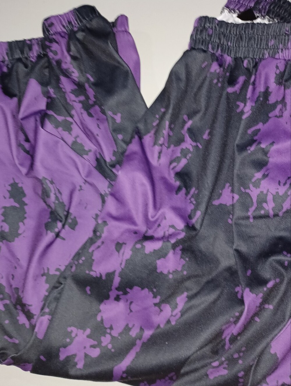 SHEIN Curve Purple Splatter Print Track Pants 2XL